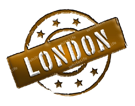 Sign and stamp for your presentation, for websites and many more named LONDON