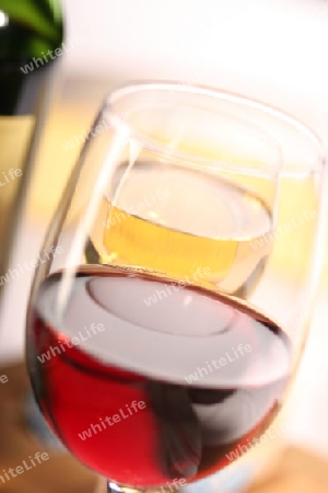 Red and white wine