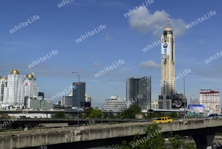 Das Hotel Baiyoke Sky in der Innenstadt um Pratunam in der Hauptstadt Bangkok von Thailand in Suedostasien.