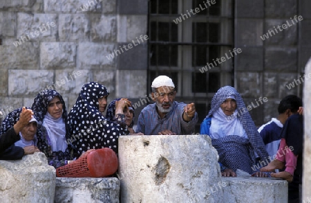 Die Moschee Umayyad in der Altstadt von Damaskus in der Hauptstadt von Syrien.