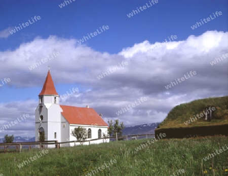 Holzkirche in Island