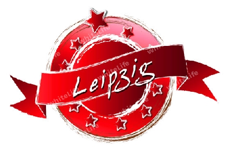 Leipzig - Banner, Logo, Symbol im Royal Grunge Style fuer Praesentationen, Flyer, Prospekte, Internet,...