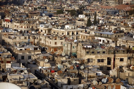 Asien, Naher Osten, Syrien, Damaskus,   Sicht ueber die Grossstadt von Damaskus der Hauptstadt von Syrien. 