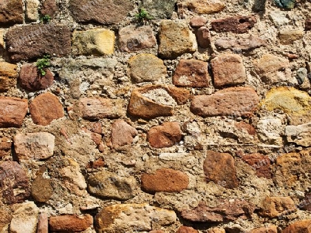 Detail einer alten Stadtmauer