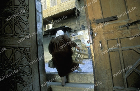 Die Umayyad Moschee in der Hauptstadt Damaskus in Syrien im Nahen Osten.