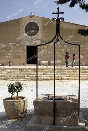 the Moses Church on the Mount Nebo in Jordan in the middle east.