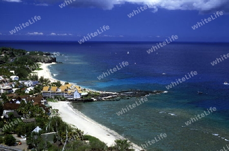 a Beach near St Gilles les Bains on the Island of La Reunion in the Indian Ocean in Africa.