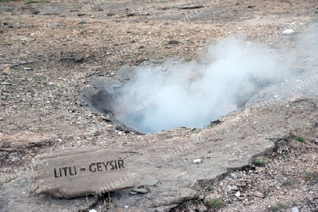 Der S?den Islands, der kleine Litli-Geysir, Hakadalur, im "Goldenen Zirkel"