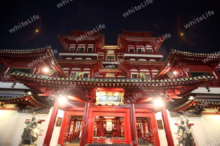 Asien, Suedost, Singapur, Insel, Staat, Stadt, City, China Town, Marktstrasse, Markt, Nachtmarkt, Gasse, Alltag, Wirtschaft, Zentrum,  Nacht, Tempel, China Town Complex Oriental Theater,