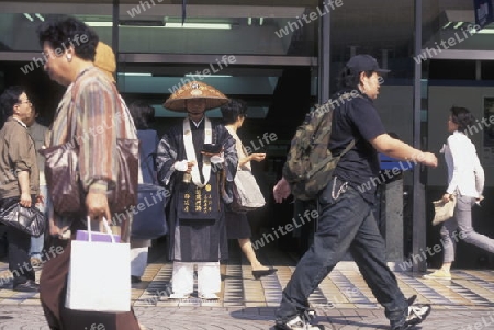 on the streets in the City centre of Tokyo in Japan in Asia,



