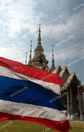 Ein neuer Wat bei der Stadt Khorat in der provinz Nakhon Ratchasima im Nordosten von Thailand im Suedwesten von Thailand in Suedostasien. 