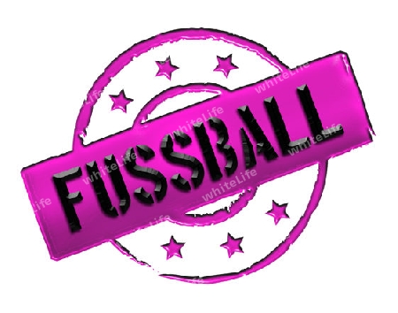 Sign, symbol, stamp or icon for your presentation, for websites and many more named FUSSBALL