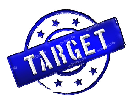 Sign, symbol, stamp or icon for your presentation, for websites and many more named TARGET