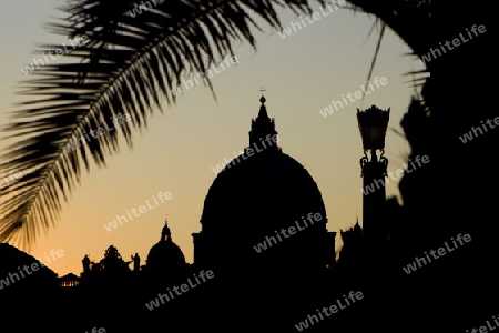 Rom - hl. Peterskirche - Basilika - Silhouette