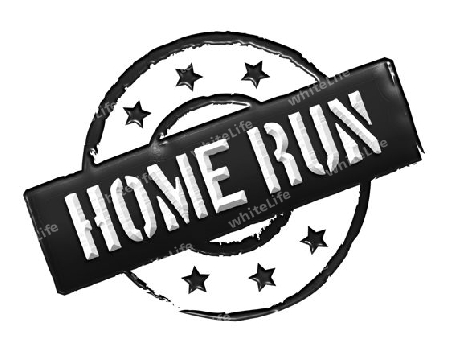 Sign, symbol, stamp or icon for your presentation, for websites and many more named HOME RUN