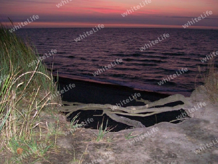 Abendrot an der Ostsee