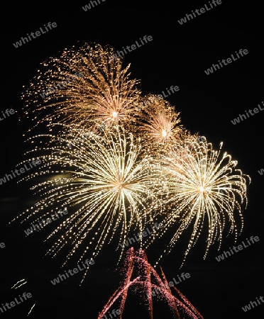 Feuerwerk, H?henfeuerwerk, Brandenburg, Deutschland, Europa