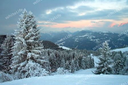 Gebirge in Winter