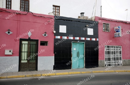  the City Puerto del Rosario on the Island Fuerteventura on the Canary island of Spain in the Atlantic Ocean.