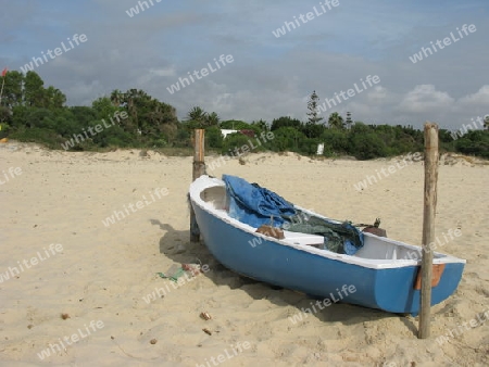 Fischerboot am Strand