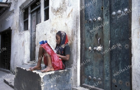 Die Altstadt von Stone Town  oder Zanzibar Town der Hauptstadt der Insel Sansibar im Indischen Ozean in Tansania in Ostafrika.