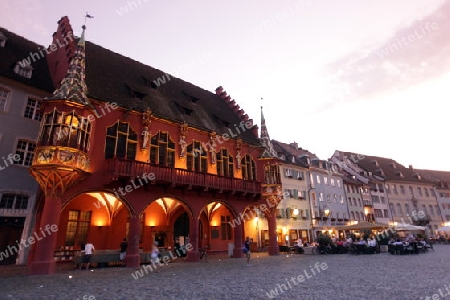  the old town of Freiburg im Breisgau in the Blackforest in the south of Germany in Europe.