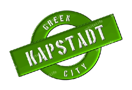 GREEN CITY KAPSTADT - Zeichen, Symbol, Banner fuer Prospekte, Flyer, Internet, ...