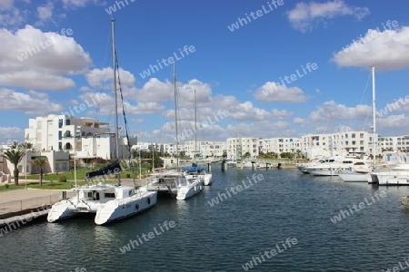 Tunesien, Marina in Hammamet Yasmine