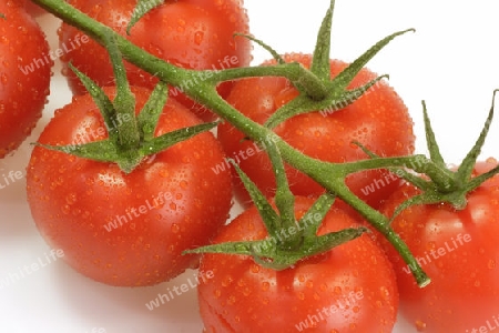 Frische rote Tomaten im Detail