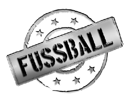 Sign, symbol, stamp or icon for your presentation, for websites and many more named FUSSBALL