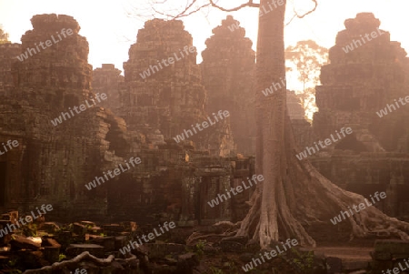 The Temple of  Banteay Kdei in the Temple City of Angkor near the City of Siem Riep in the west of Cambodia.