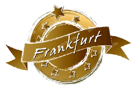 FRANKFURT - Banner, Logo, Symbol im Royal Grunge Style fuer Praesentationen, Flyer, Prospekte, Internet,...