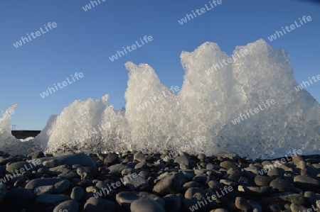 Eis am Strand