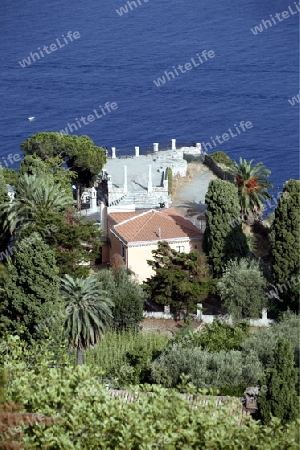 a old House in the old Town of  Taormina in Sicily in south Italy in Europe.