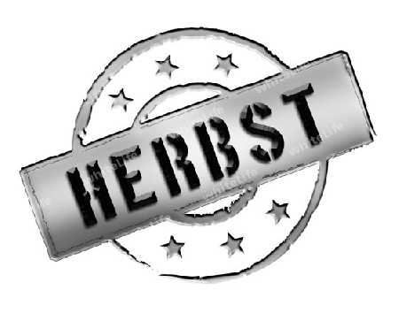 Sign and stamp for your presentation, for websites and many more named HERBST