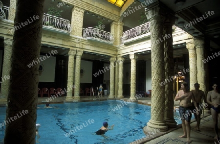 Das Gellert Bad im Gellert Palace Hotel  in Budapest der Hauptstadt von Ungarn in Osteuropa..