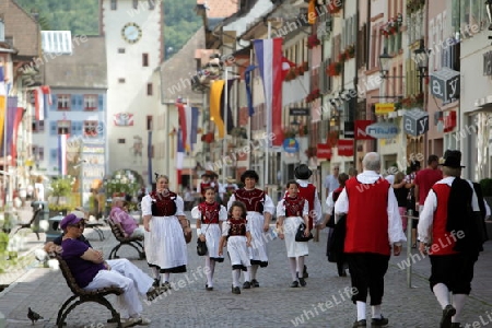 a traditional festival in the old town of Waldshut in the Blackforest in the south of Germany in Europe.