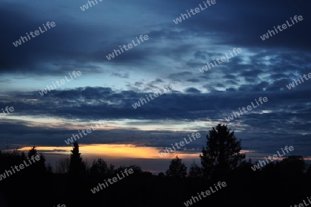 wolken am Abend 