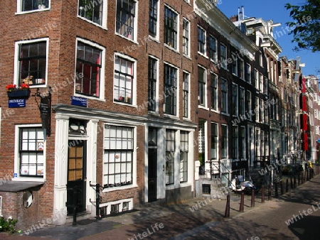 Amsterdam, Haeuser am Prinsengracht