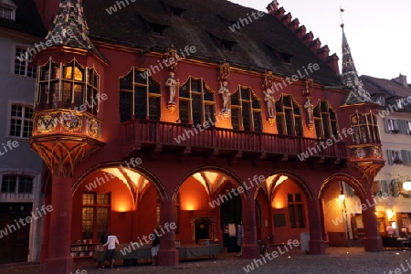  the old town of Freiburg im Breisgau in the Blackforest in the south of Germany in Europe.