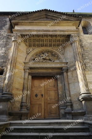 Seitentor, St. Georgs Basilika, Prager Burg, Hradschin, Prag, Tschechische Republik, Europa