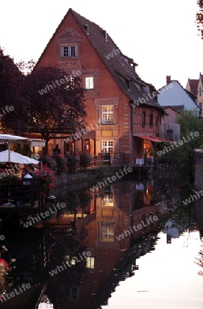 the old city of Colmar in  the province of Alsace in France in Europe