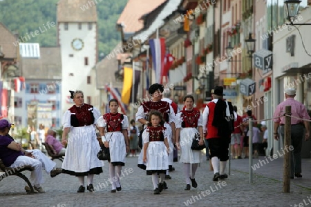 a traditional festival in the old town of Waldshut in the Blackforest in the south of Germany in Europe.