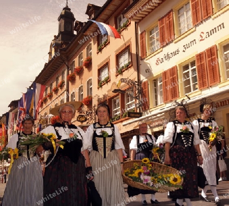 a traditional festival in the old town of Waldshut in the Blackforest in the south of Germany in Europe.