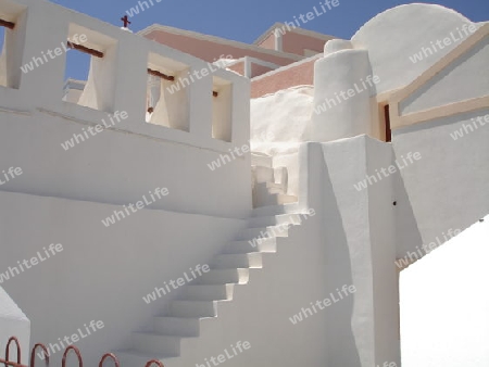 Treppe auf Santorin