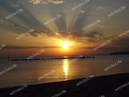 Sonnenuntergang ?ber dem Bodden