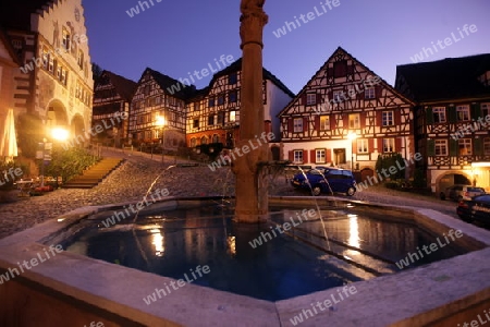 the old town of the villige Schiltach in the Blackforest in the south of Germany in Europe.