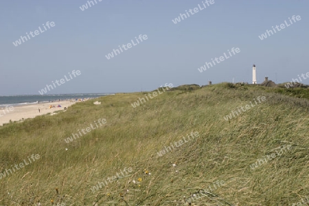 Duenen, Meer und Leuchtturm