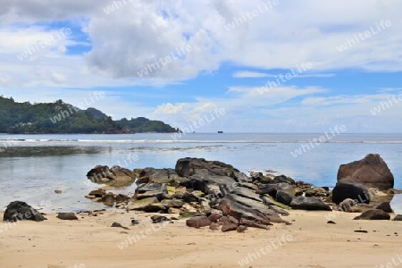 Beautiful rocks at the beaches of the tropical paradise island Seychelles.