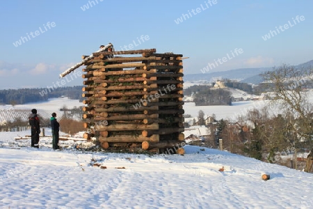 Fasnachtsfeuer im Stammertal